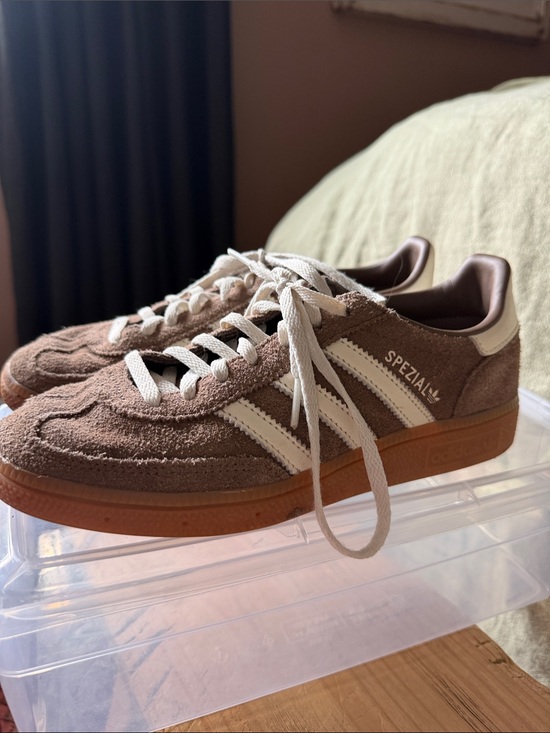 adidas Originals Shoes - adidas Spezial women Suede Sneakers in Brown & White